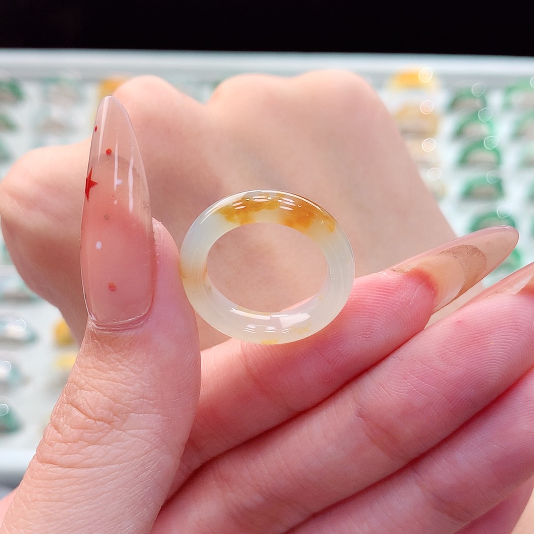 翡翠未镶嵌戒指9号