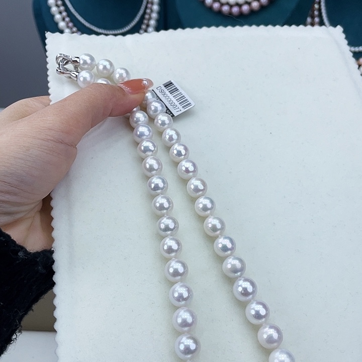 淡水珍珠颈饰银S925镶嵌10➕极光炫彩高品