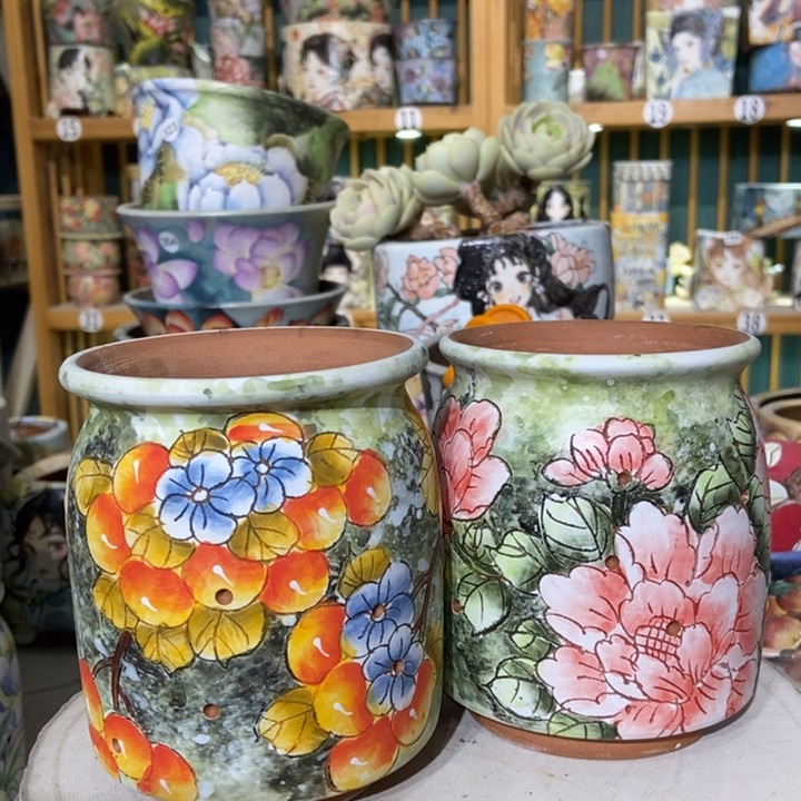 红陶景德镇艺术手绘作品