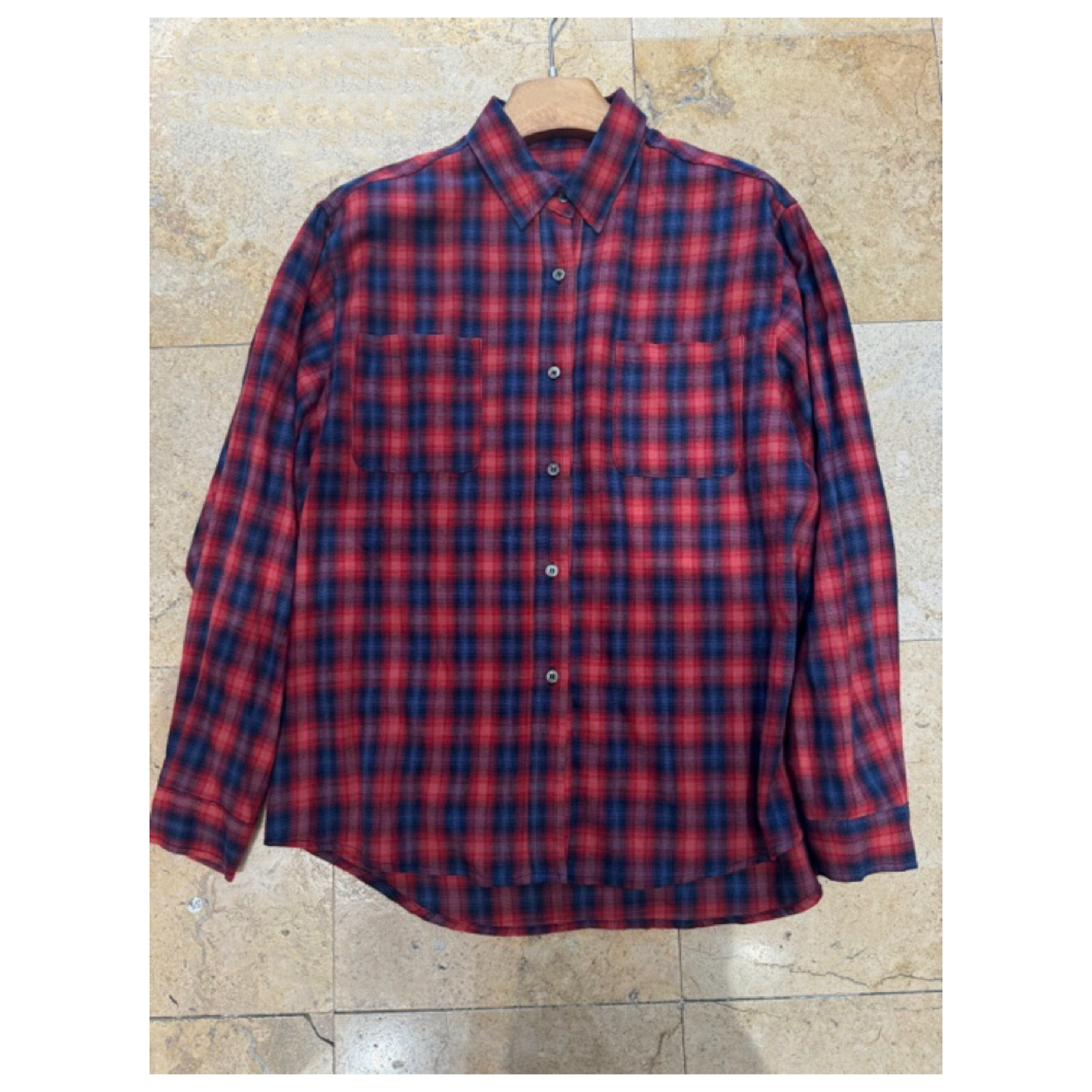 复古格子衬衫7680D