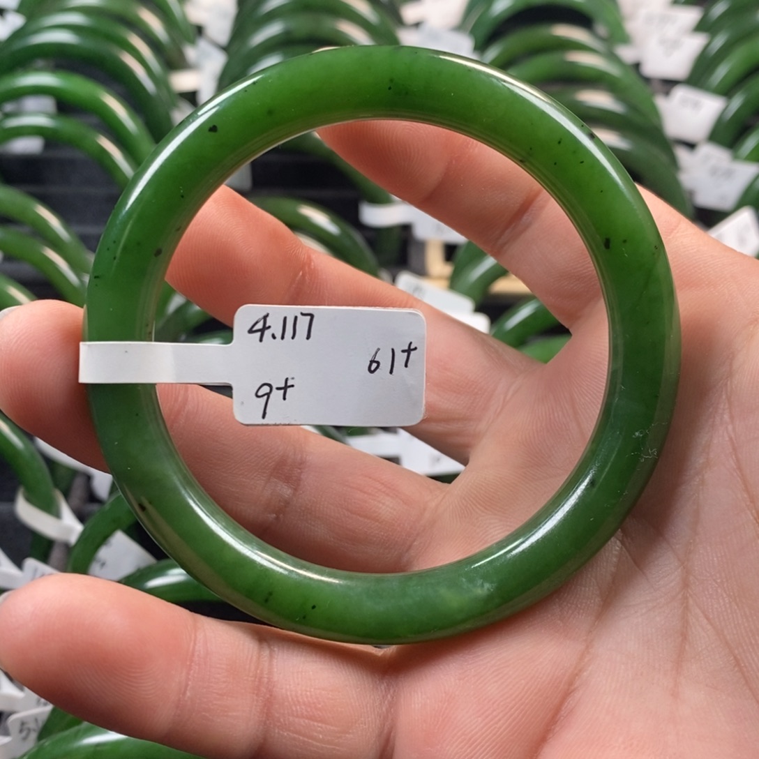 和田玉（碧玉）未镶嵌手镯61