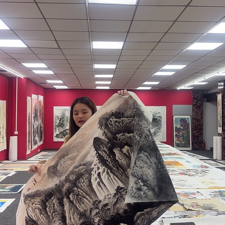 国画山水图画作品