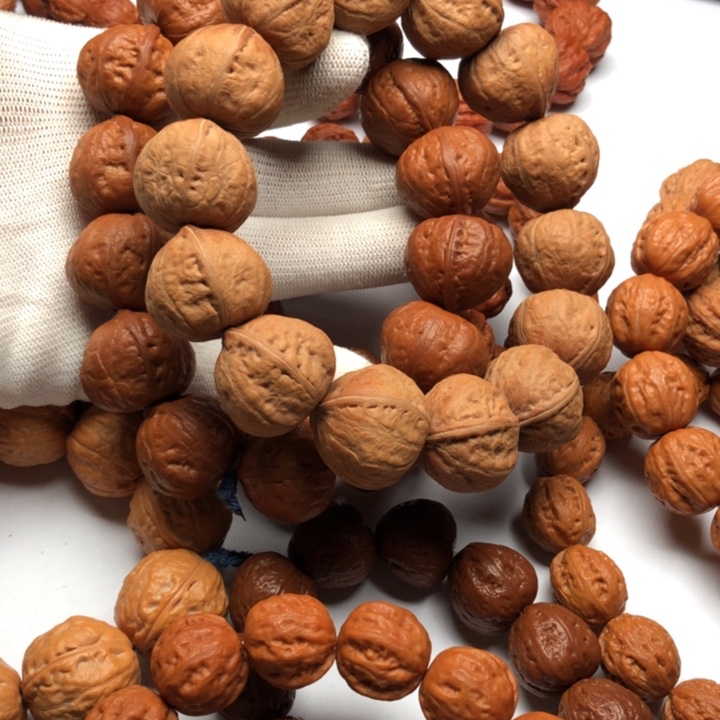 文玩核桃把件爱心白茬单条