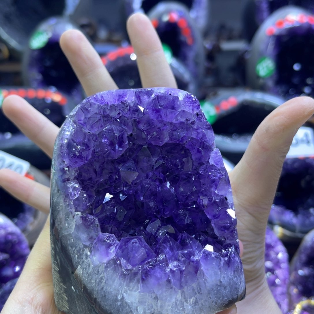 紫晶摆件未镶嵌紫水晶