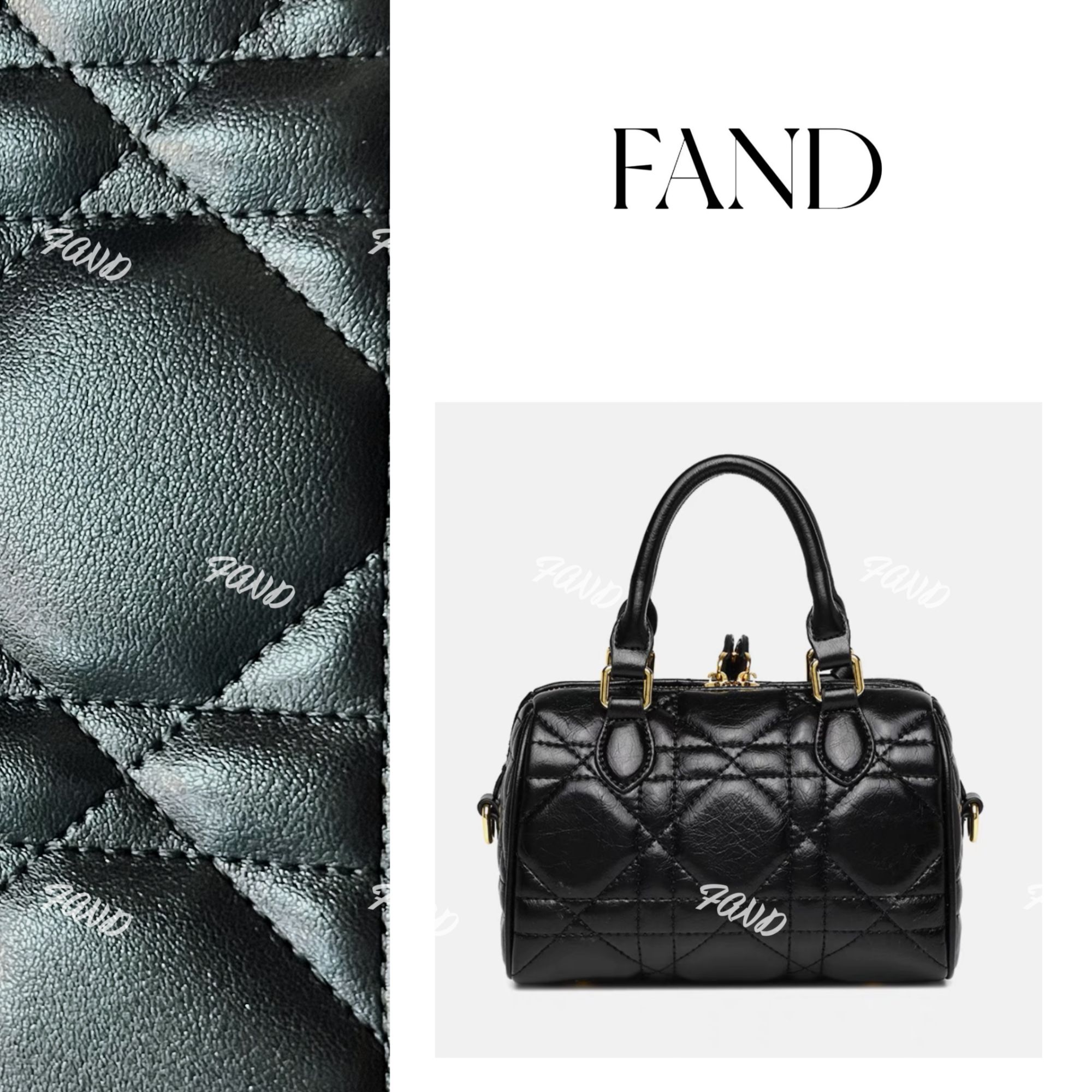 时尚百搭小菱格枕头包手提单肩包斜挎包