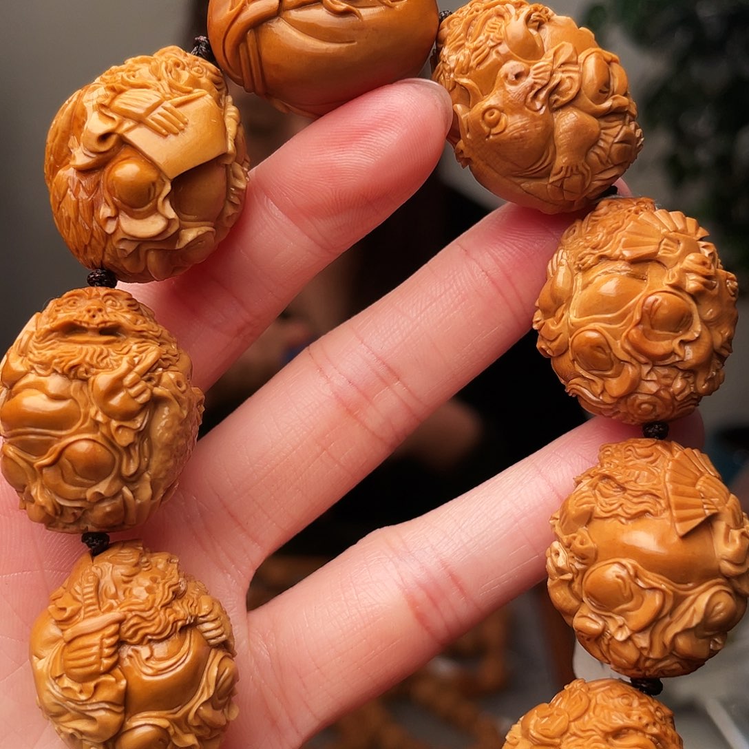 橄榄核手串2.4钟馗手串