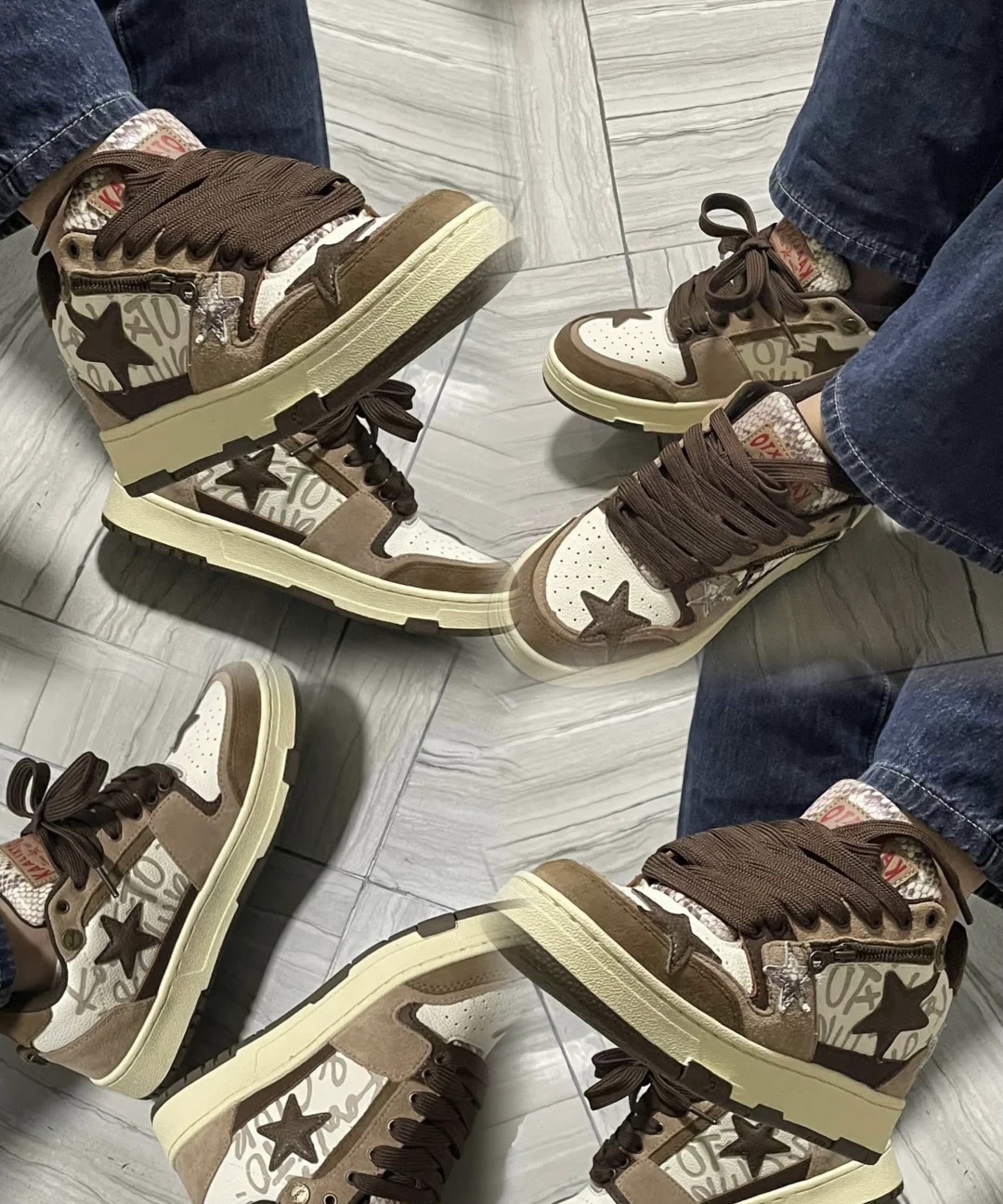 【星星鞋】2025夏季版鞋时尚潮流情侣百搭休闲板鞋男鞋女鞋