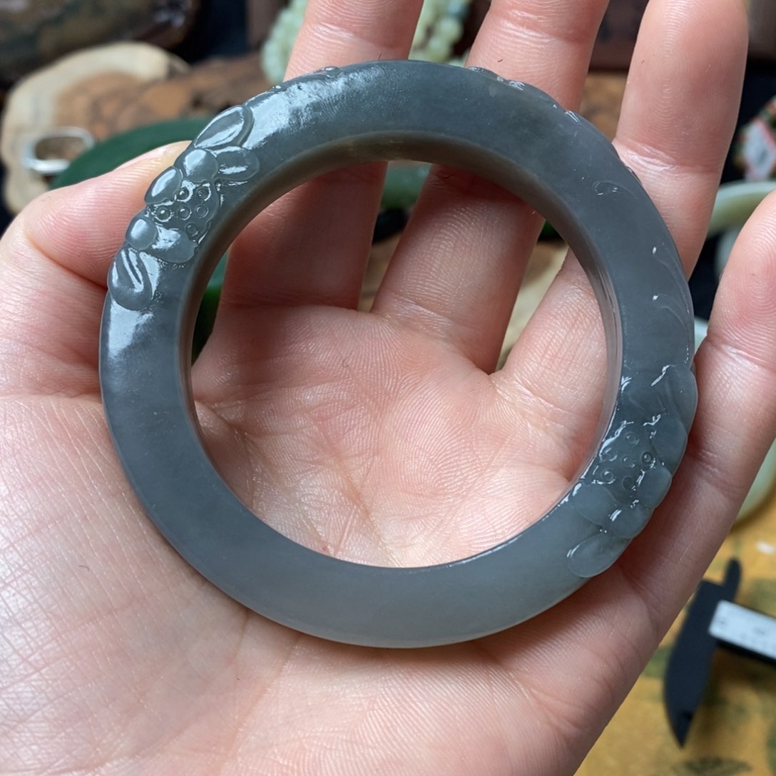 和田玉手镯54.8未镶嵌