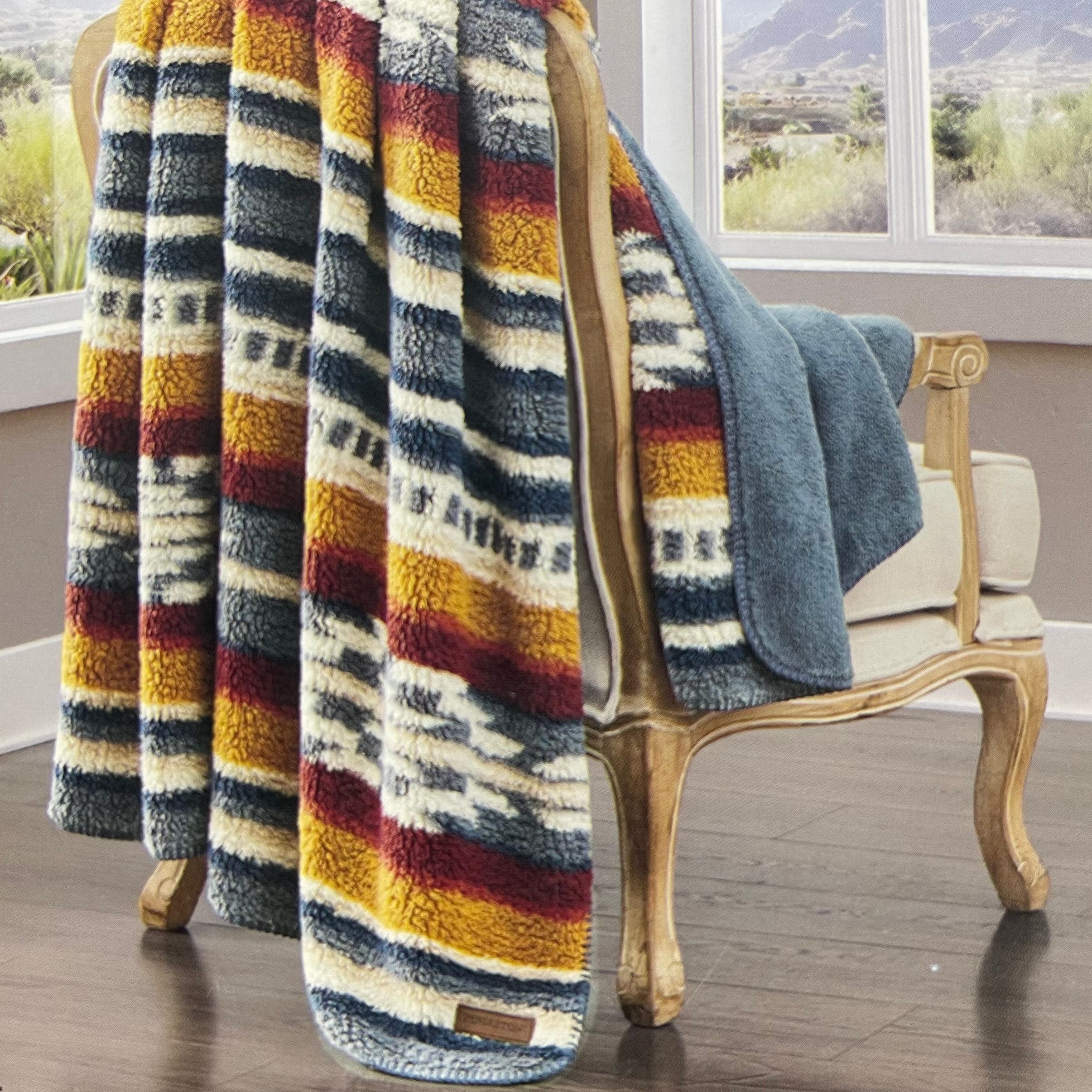 秋冬加厚保暖柔软车用露营户外羊羔毛沙发毯毛毯（127X177厘米）