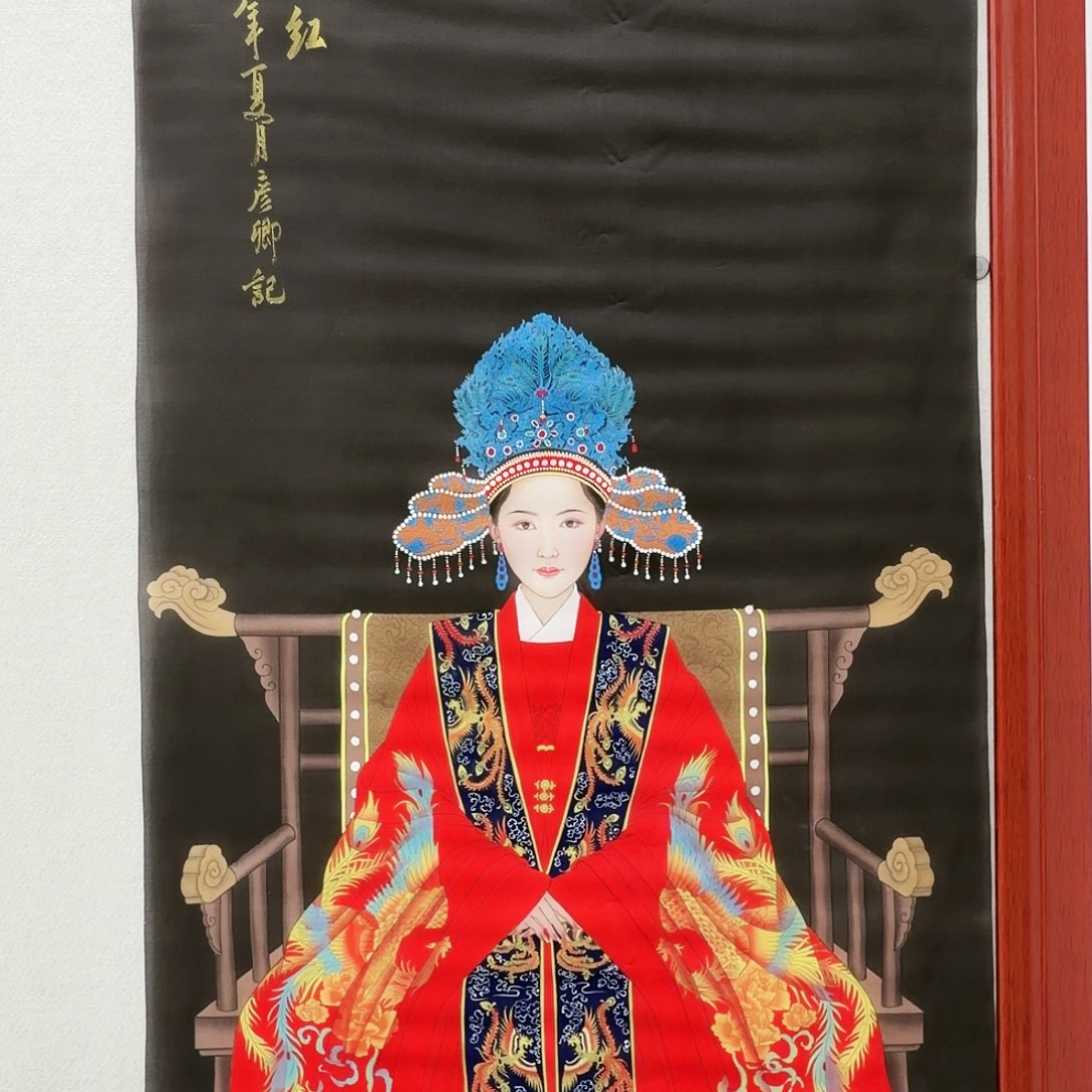 钱***华国画工笔画作品作品