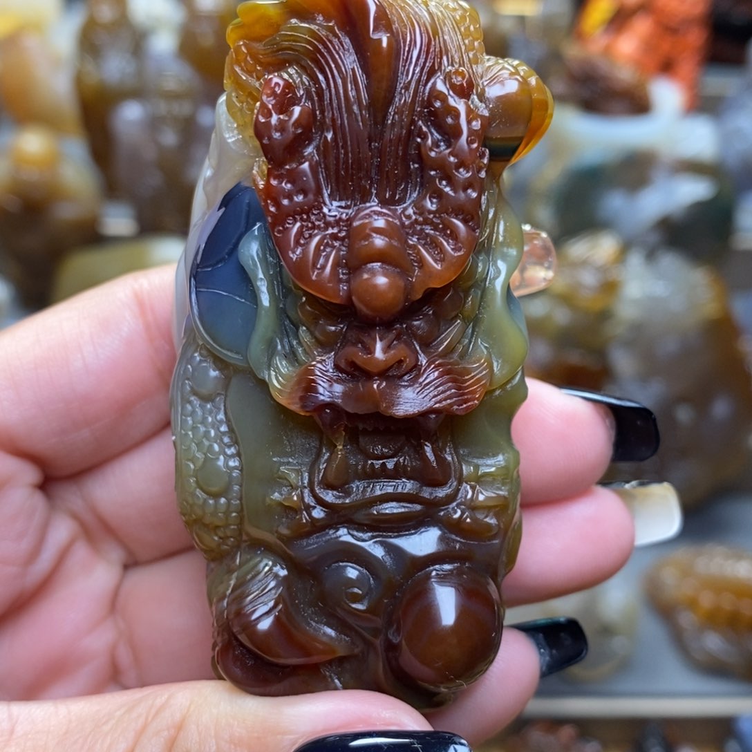 玛瑙/玉髓把件未镶嵌