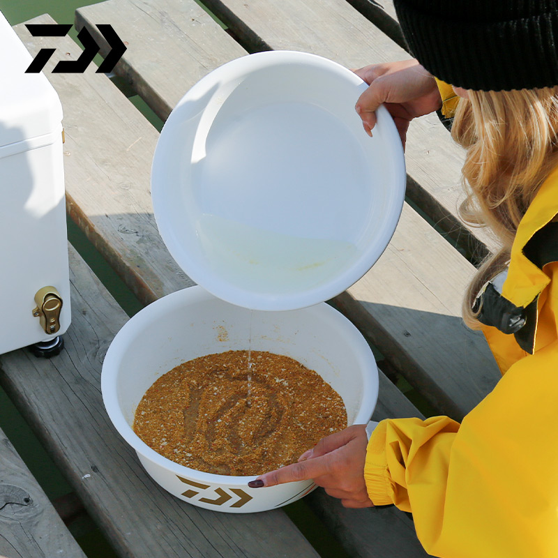 DAIWA达亿瓦 25新款一击开饵盆套装3件套 钓鱼饵料盆鱼饵拌饵盆