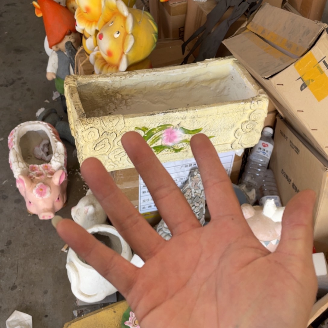 【闪购商品】氧化镁特大号长方形花缸