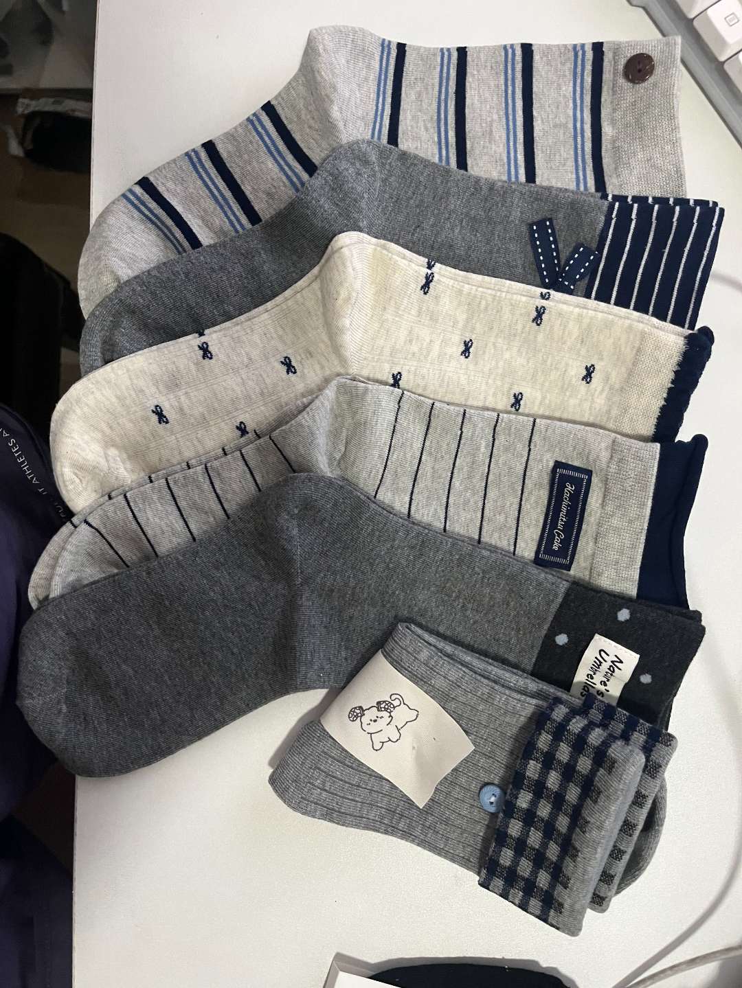 中筒堆堆袜·复古韩系灰·宠粉专用