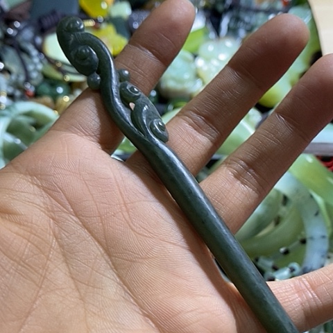 和田玉发簪未镶嵌发簪