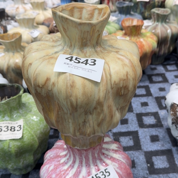 小****瓷片景德镇高温花器编码4543高31口6默认无孔