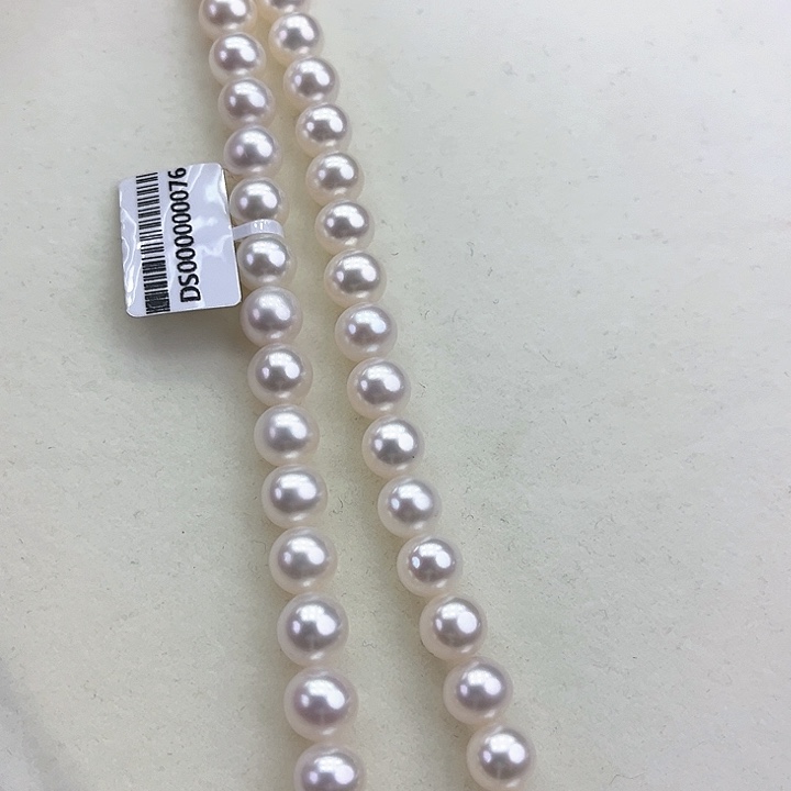 淡水珍珠颈饰银S925镶嵌卡9极光冷白高品毕业级孤品
