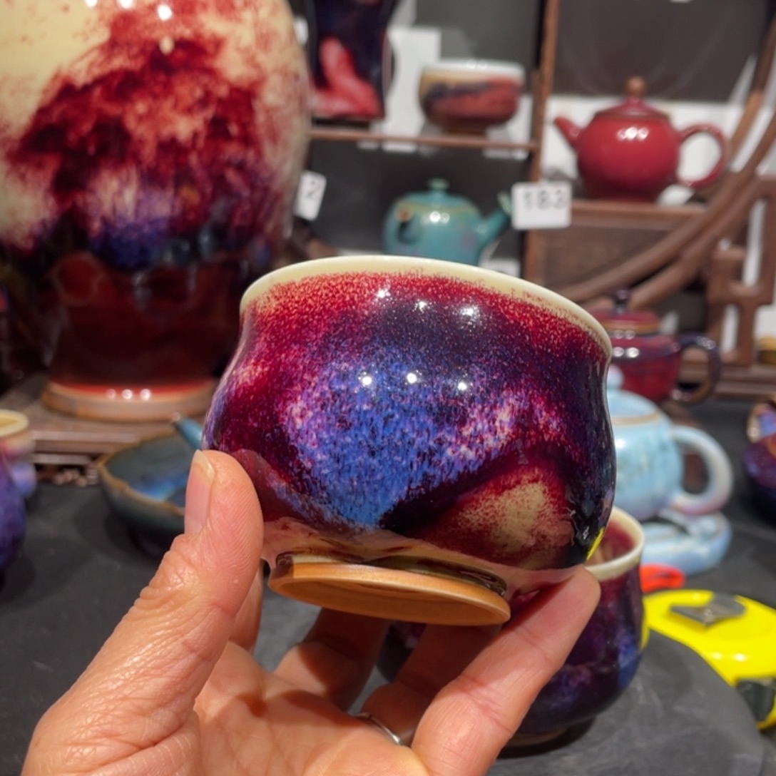 许***店中国神后钧瓷茶器