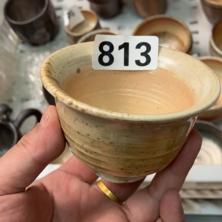 郭锦山柴烧茶具茶杯大放漏