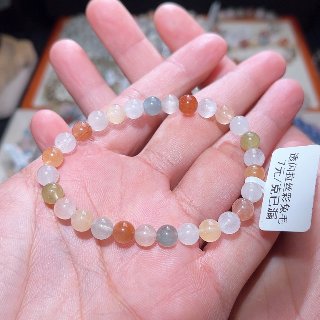 水晶手链未镶嵌335号多样性发一  6+