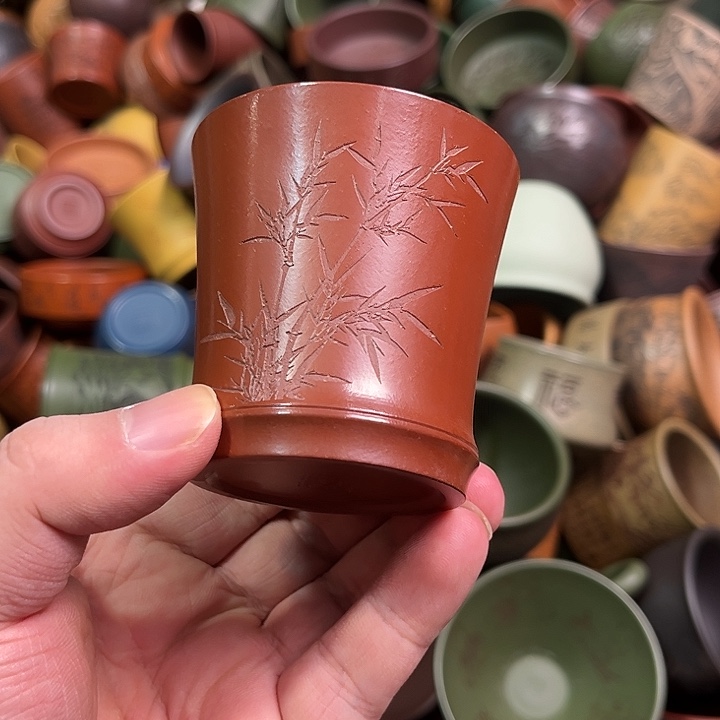 紫砂茶杯全手工紫砂主人杯