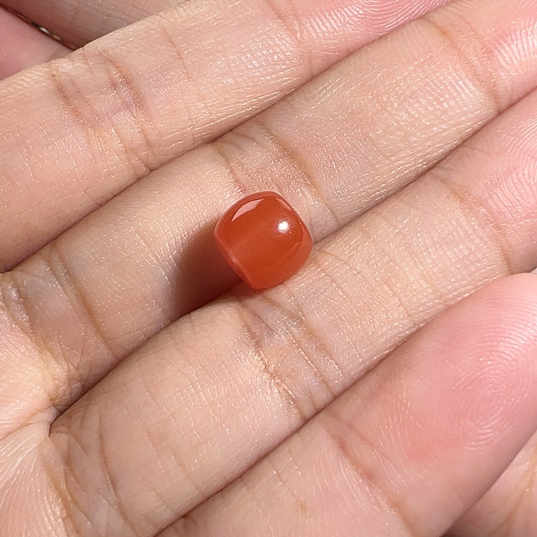 南红玛瑙珠宝奇石未镶嵌海*直切珠