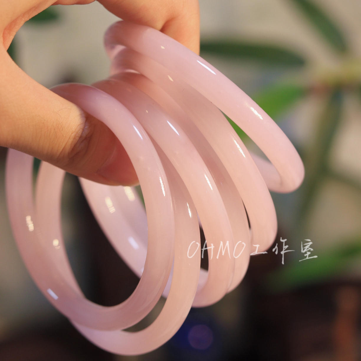 非金属玻璃手链 【听铃响】手镯古风搭配圈口60（一只装）