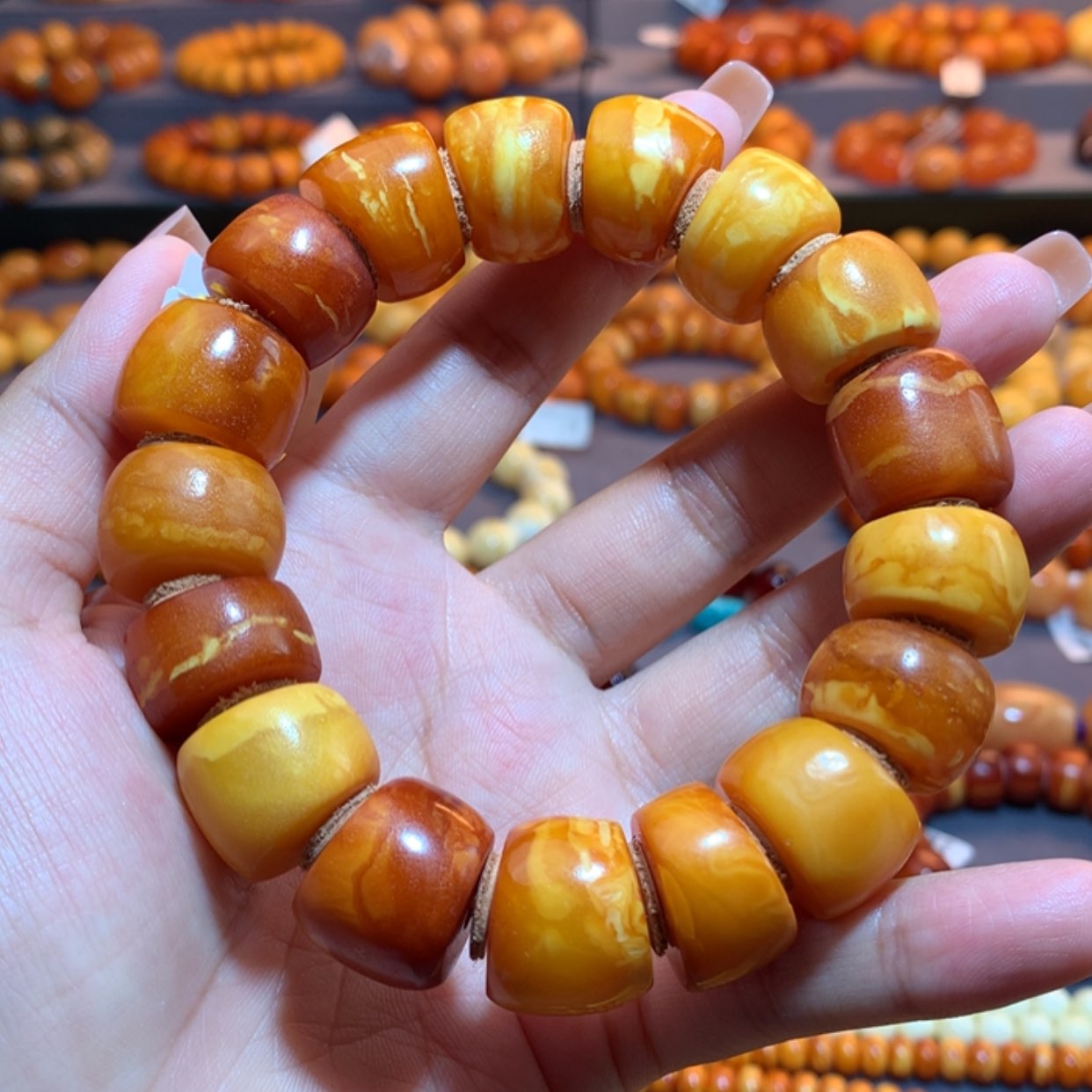 【闪购商品】手串蜜蜡未镶嵌蜜蜡手串