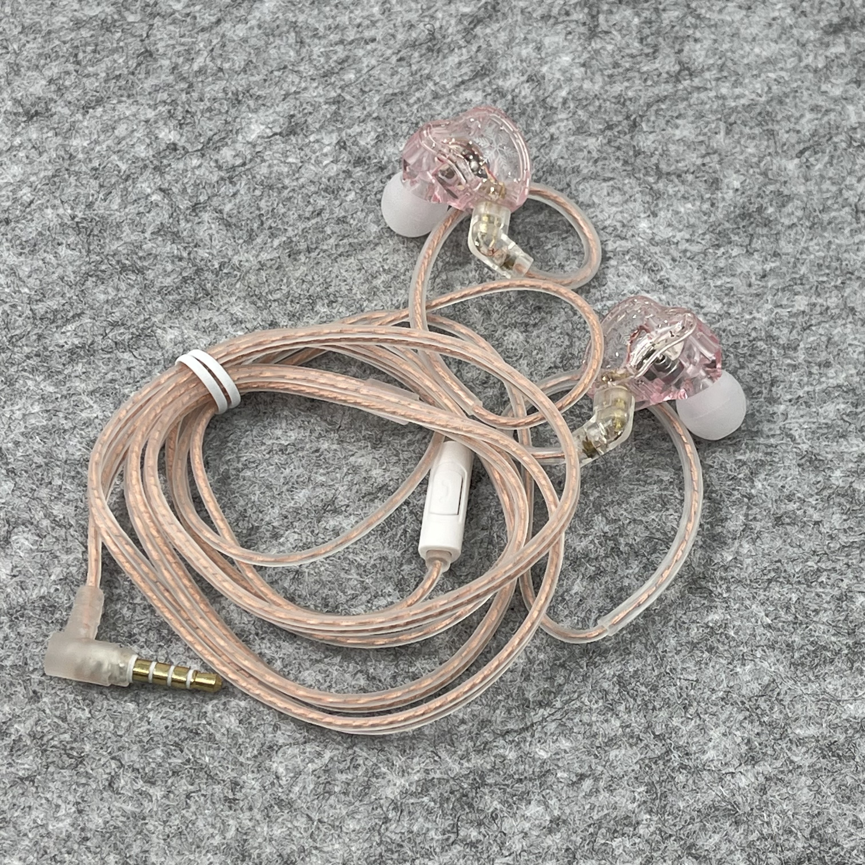 99新  演出耳返3.5mm有线耳机透明入耳式带麦直播耳机