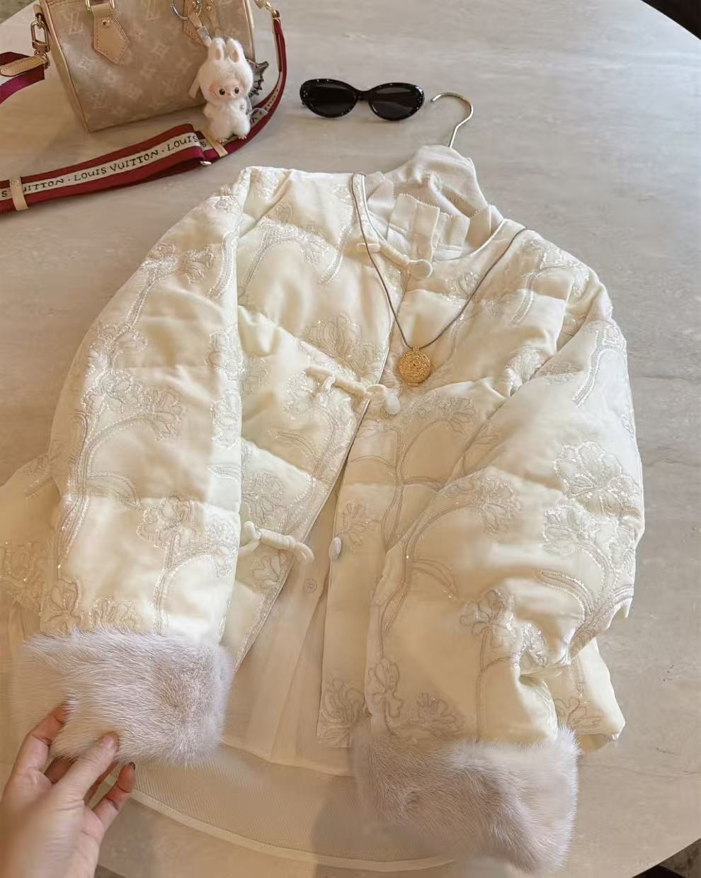 【棉服】颜如玉--新中式加棉设计师高定轻奢宽松休闲复古圆领国潮