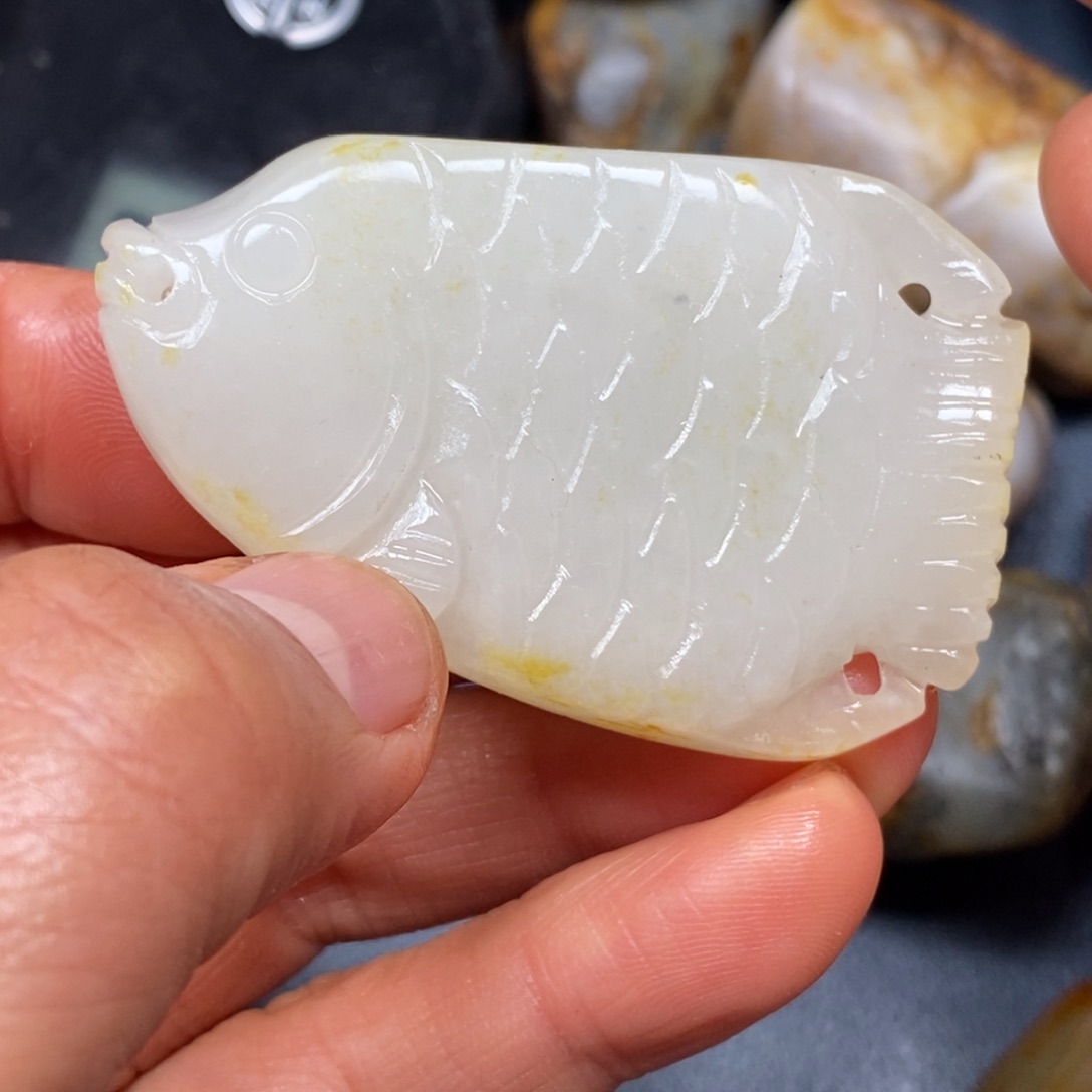 和田玉未镶嵌挂件