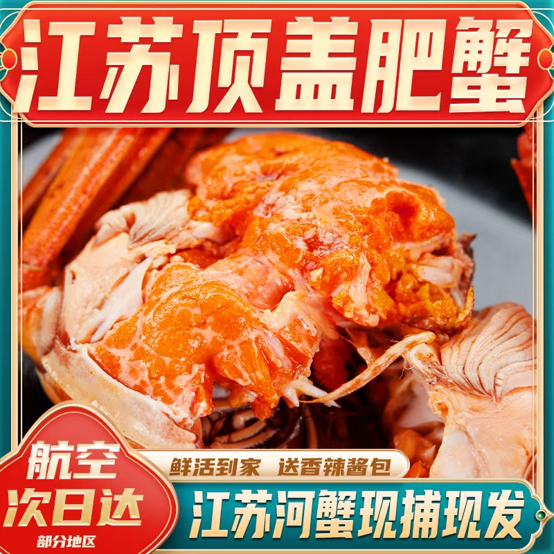 【活蟹现发】鲜活大闸蟹 公4.0-3.7母3.0-2.7两 买8+2到手10只