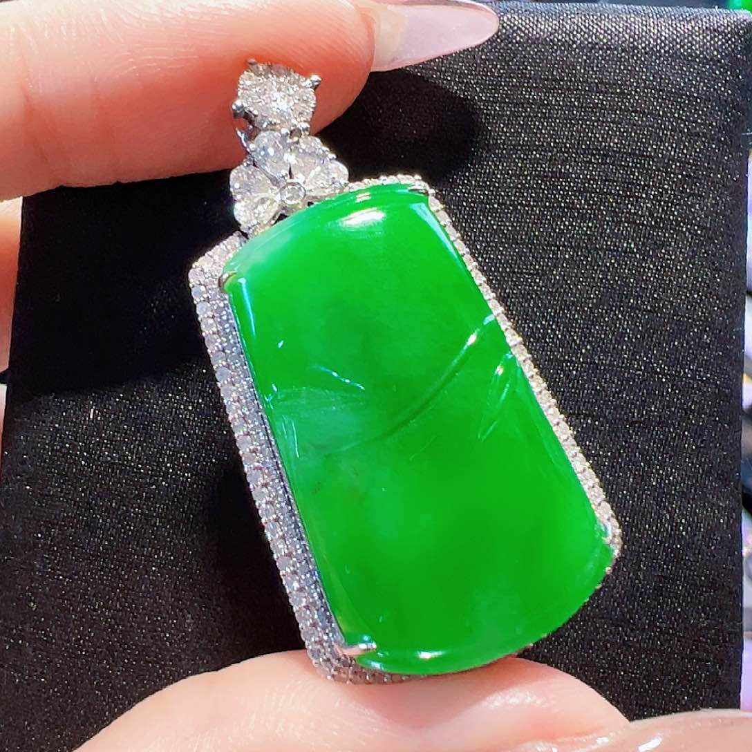 翡翠颈饰18K金镶嵌【福利款】签收后24小时鉴赏期