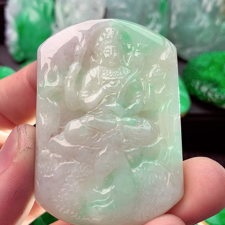 翡翠未镶嵌吊坠(不含链)