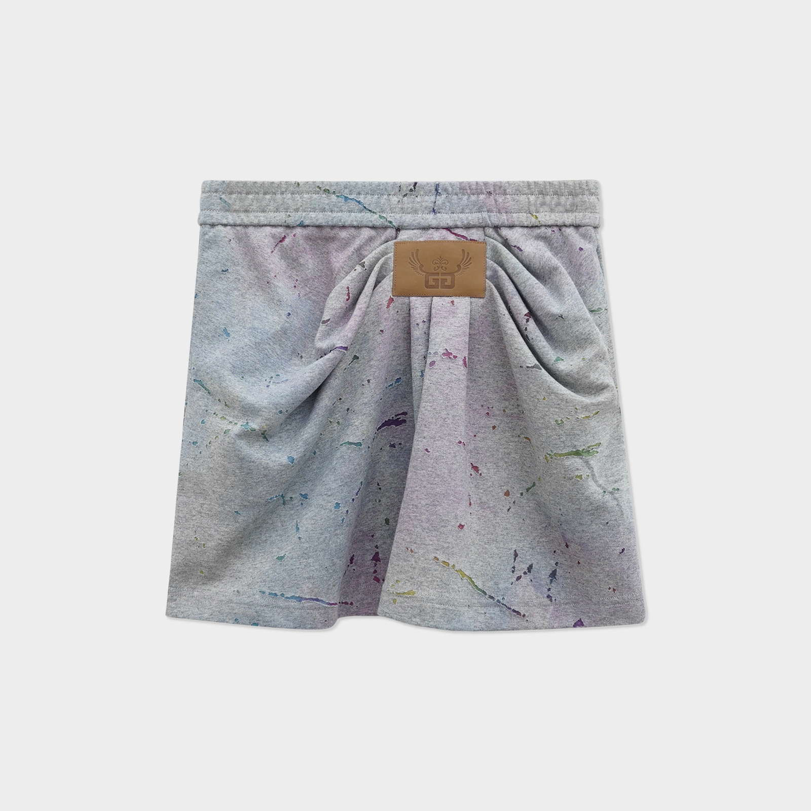 GGAHOLIDAY时尚休闲破洞宽松型扎染潮流长袖卫衣短裙154145