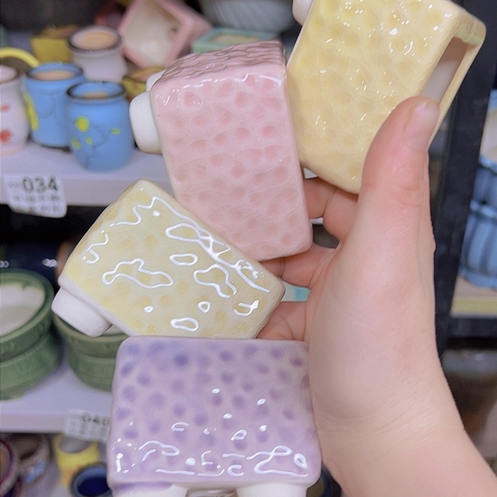 红陶陶瓷花盆当场满12包邮