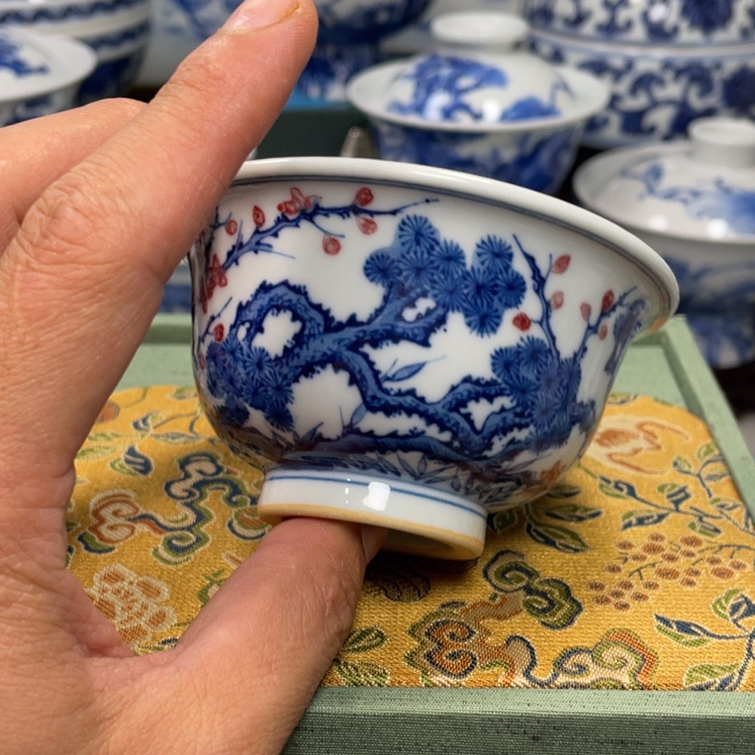 摆件景德镇陶瓷现代手工陶瓷茶具