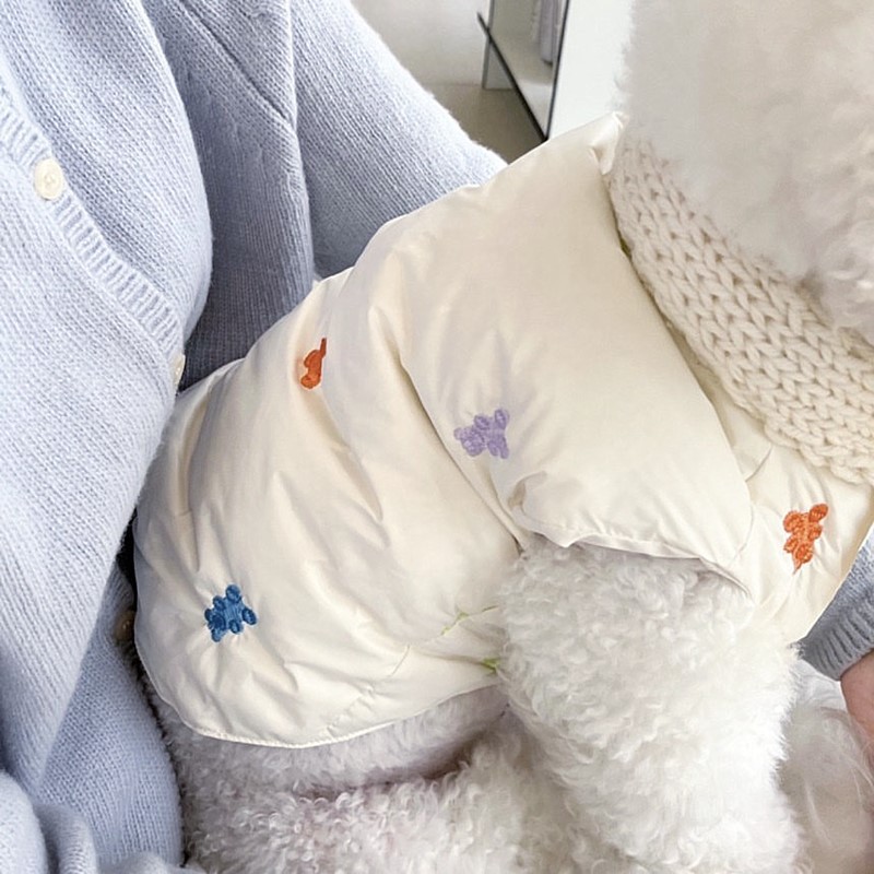 猫咪小狗秋冬抗寒棉衣泰迪比熊博美雪纳瑞小型幼犬冬季保暖服小熊