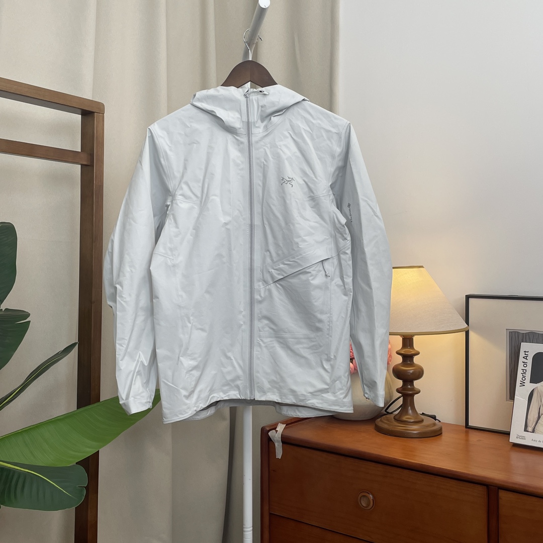 95新 ARC'TERYX/始祖鸟 青奢荟/S码/休闲连帽蓝灰软壳外套//90219