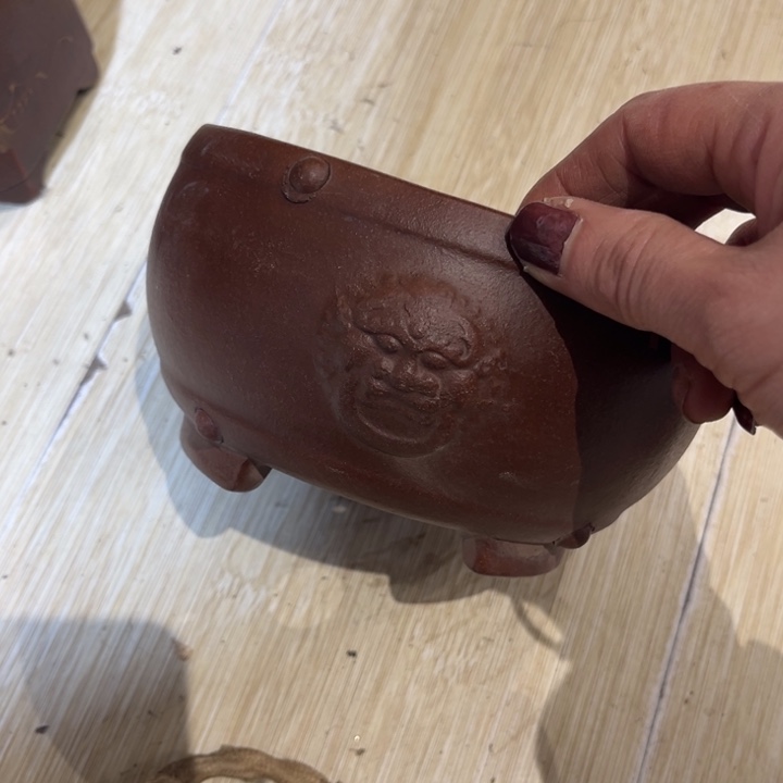 紫砂中古工艺品摆件