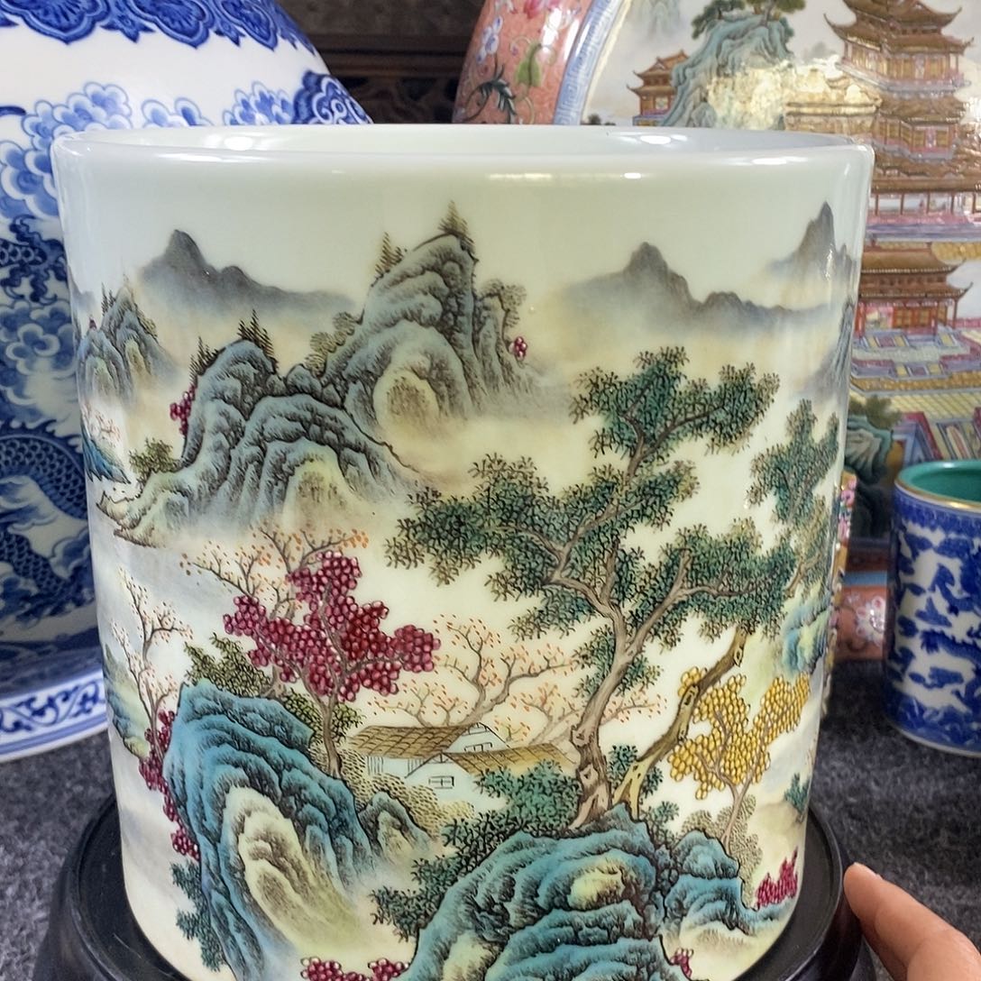 御***雪陶其他手工手绘陶瓷摆件工艺品