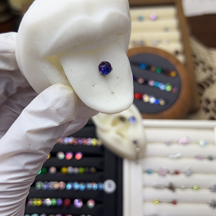 大理石磁石紫蓝光