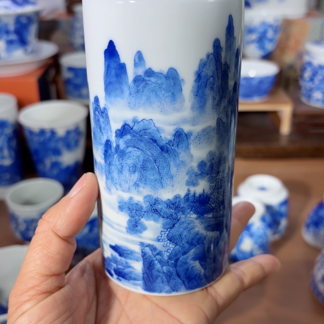 杯全手工全手绘陶瓷