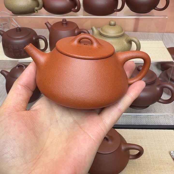 紫砂茶壶平盖瓢140cc