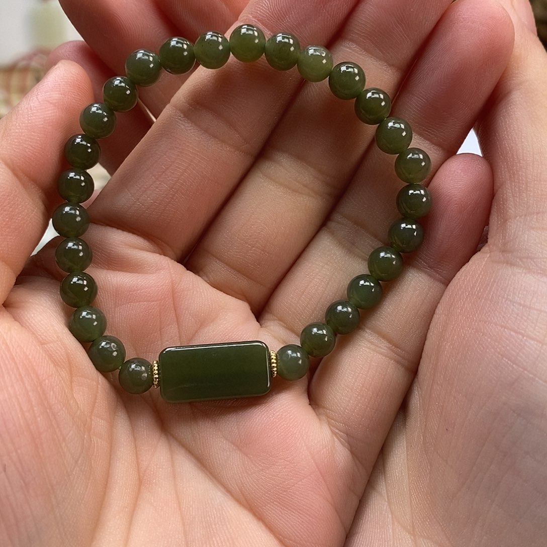 和田玉未镶嵌手串