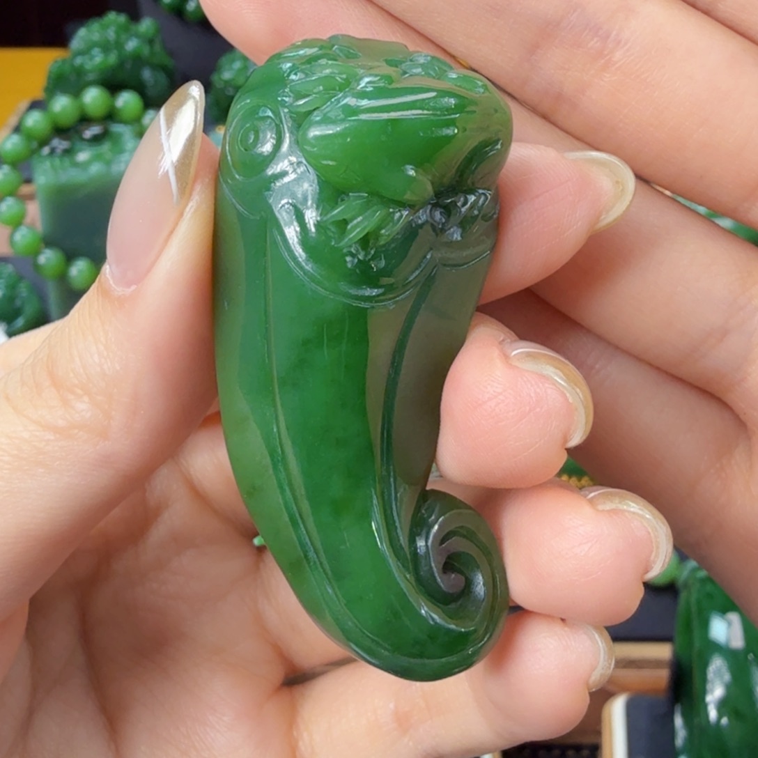 和田玉（碧玉）吊坠(不含链)未镶嵌