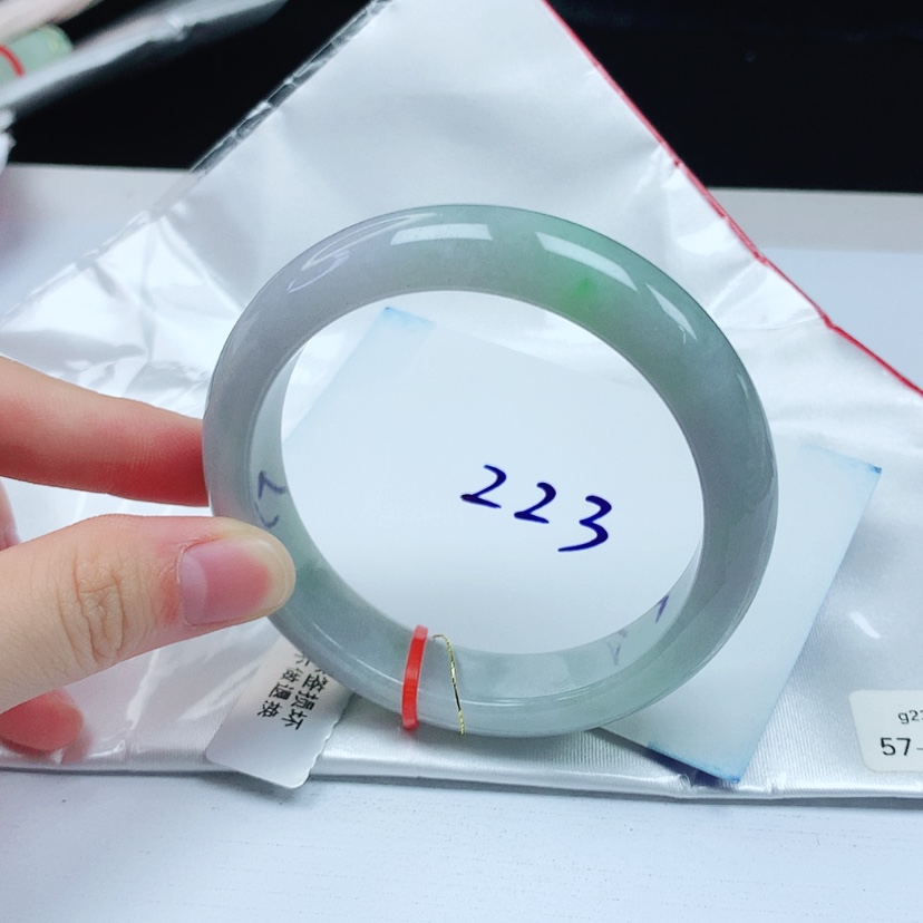 【闪购商品】翡翠未镶嵌手镯天然缅甸a货手镯57