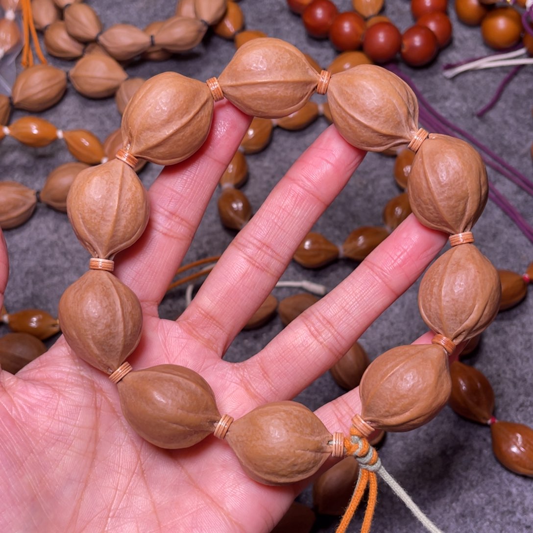 橄榄核手串/手链小***空原生态梅林铁核 2.1x3.7