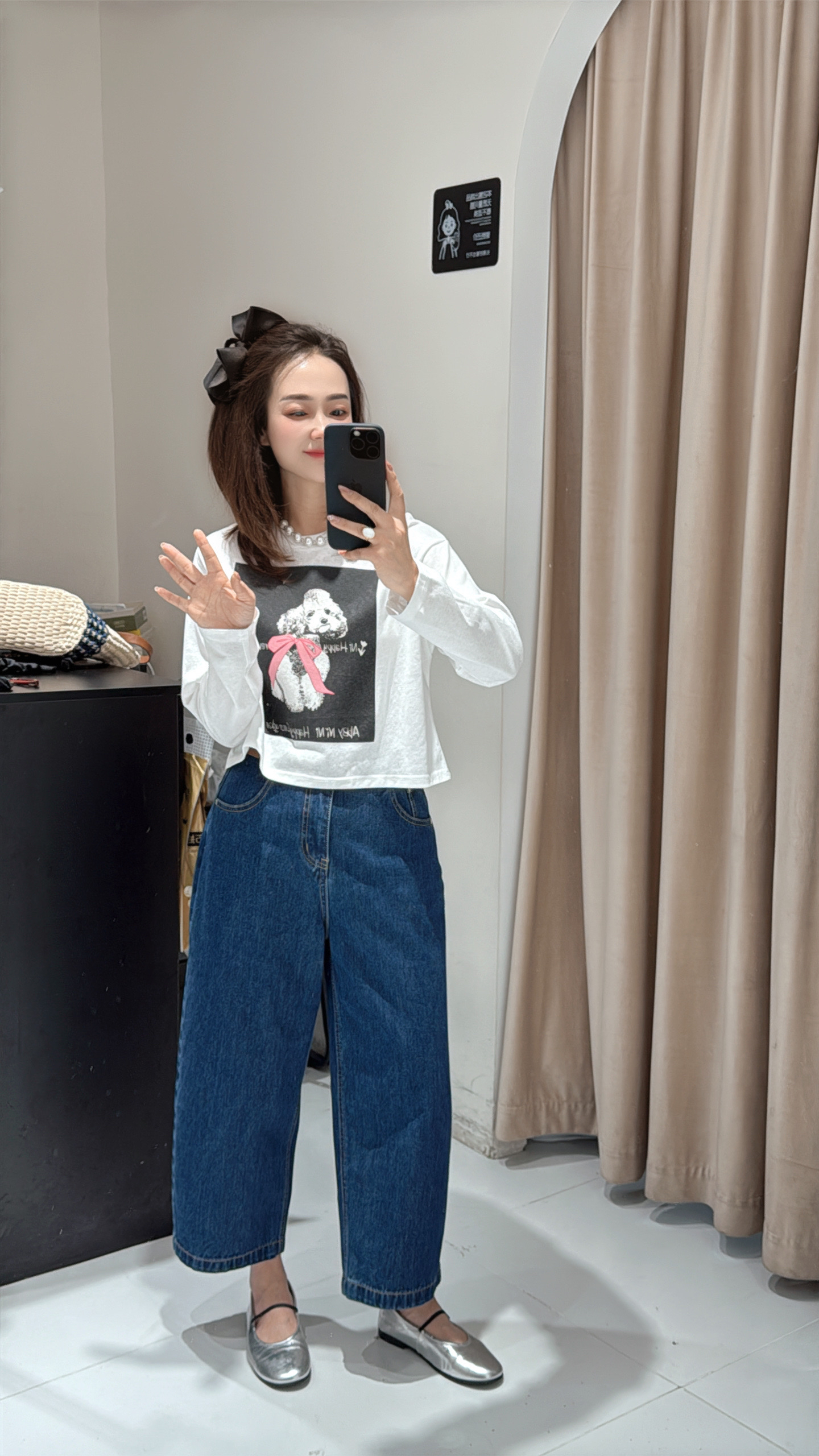 显瘦九分萝卜牛仔裤