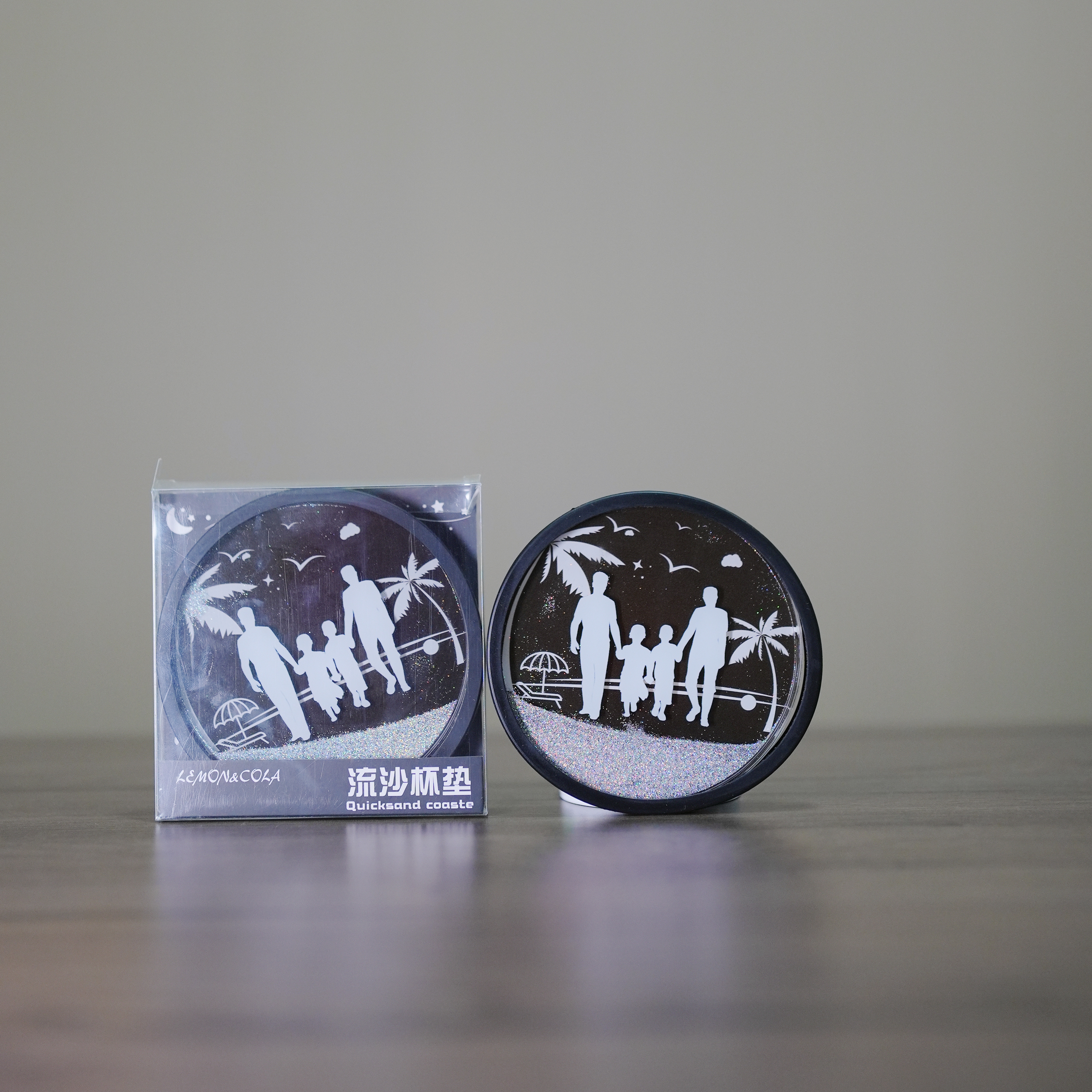  凯凯优选  防滑隔热原创设计 流沙杯垫